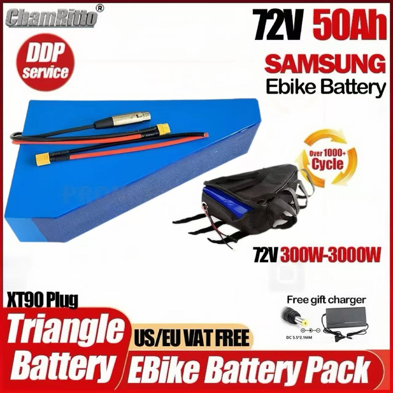 Rower elektryczny 72V 3000W Ch – Electric Bicycle Battery 72V 30Ah recenzja i cena