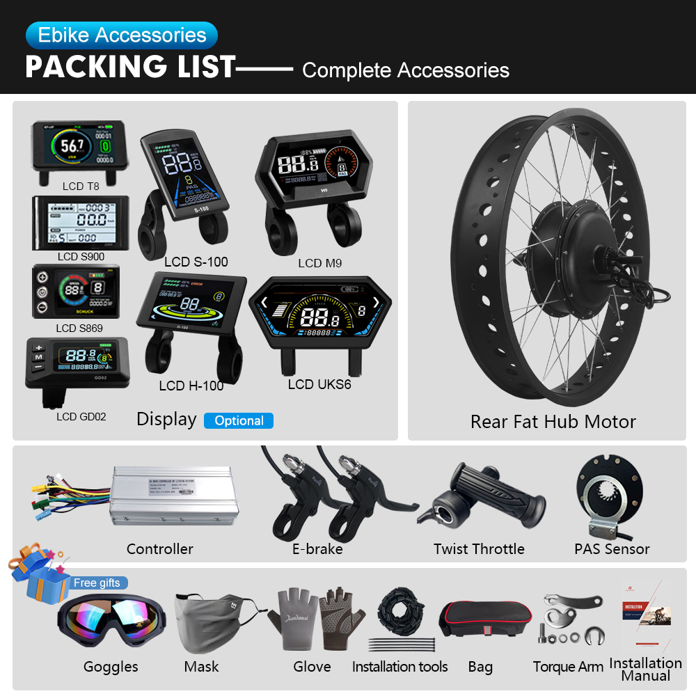 Elektryczny zestaw do fat bike – 72V 5000W Hub Motor Kit recenzja i cena